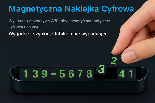TABLICZKA PARKINGOWA INFORMACYJNA NA NUMER TELEFONU KOMÓRKI KIEROWCY AUTA